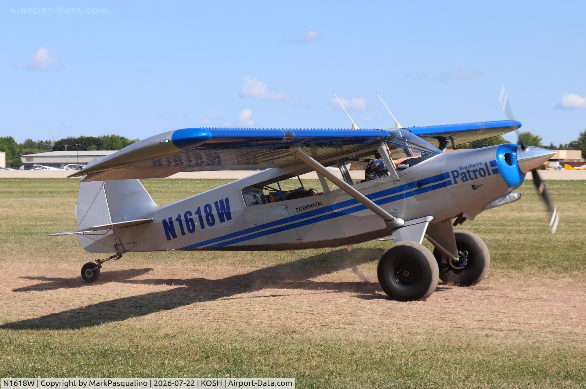 Aircraft N1618W, Bearhawk Patrol, c/n 11P-49P/50P-P267, Bearhawk Patrol, at KOSH, photo by MarkPasqualino