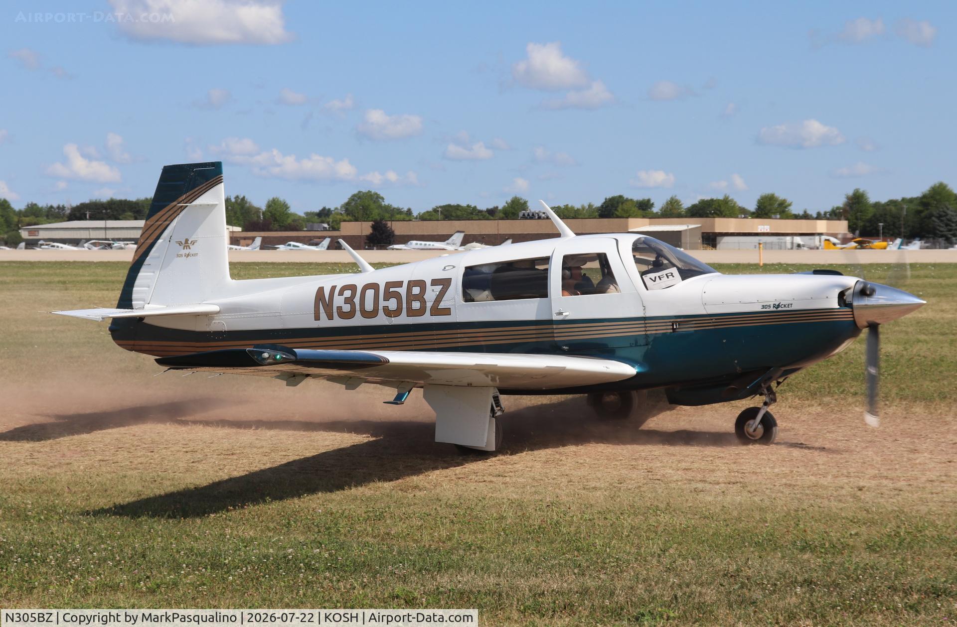 Aircraft N305BZ, 1984 Mooney M20K, c/n 25-0832, Mooney M20K, at KOSH, photo by MarkPasqualino