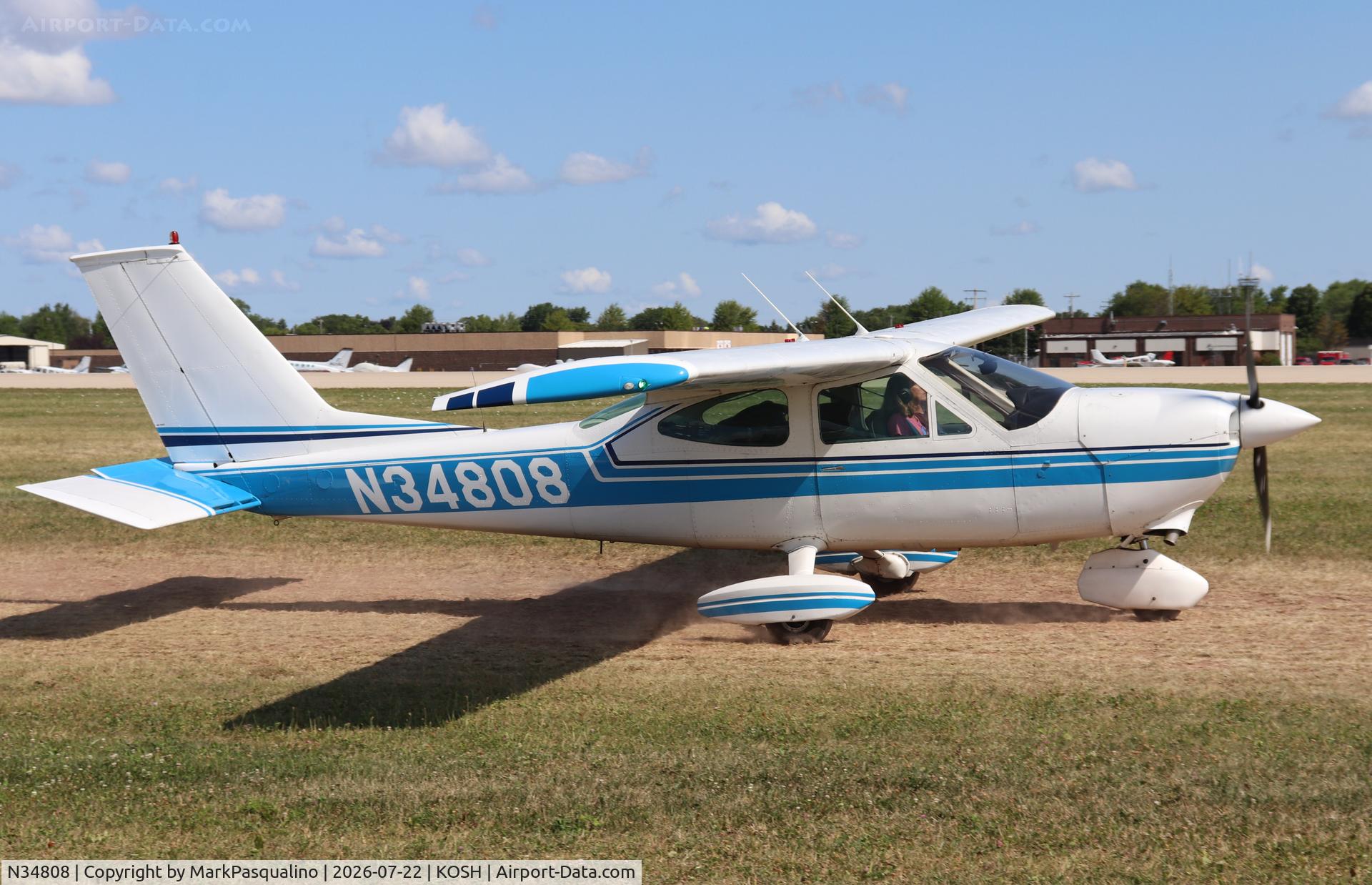 Aircraft N34808, 1973 Cessna 177B Cardinal, c/n 17702016, Cessna 177B, at KOSH, photo by MarkPasqualino