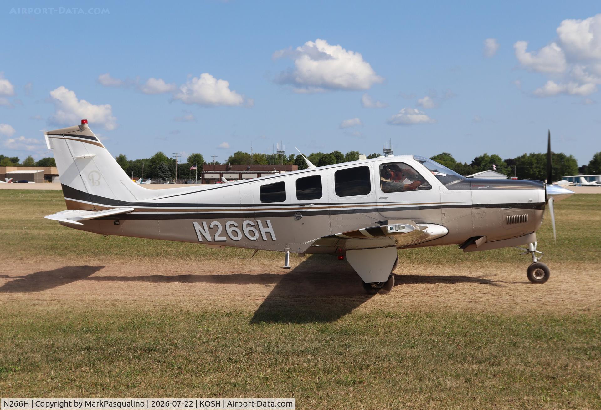 Aircraft N266H, 2008 Hawker Beechcraft Corp G36 Bonanza, c/n E-3877, Beech G36, at KOSH, photo by MarkPasqualino