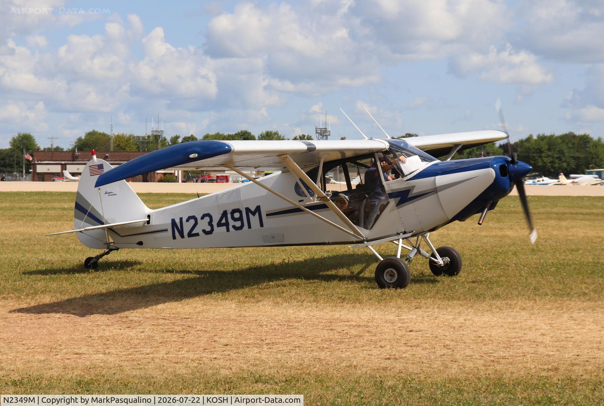Aircraft N2349M, 1946 Piper PA-12 Super Cruiser, c/n 12-1494, Piper PA-12, at KOSH, photo by MarkPasqualino