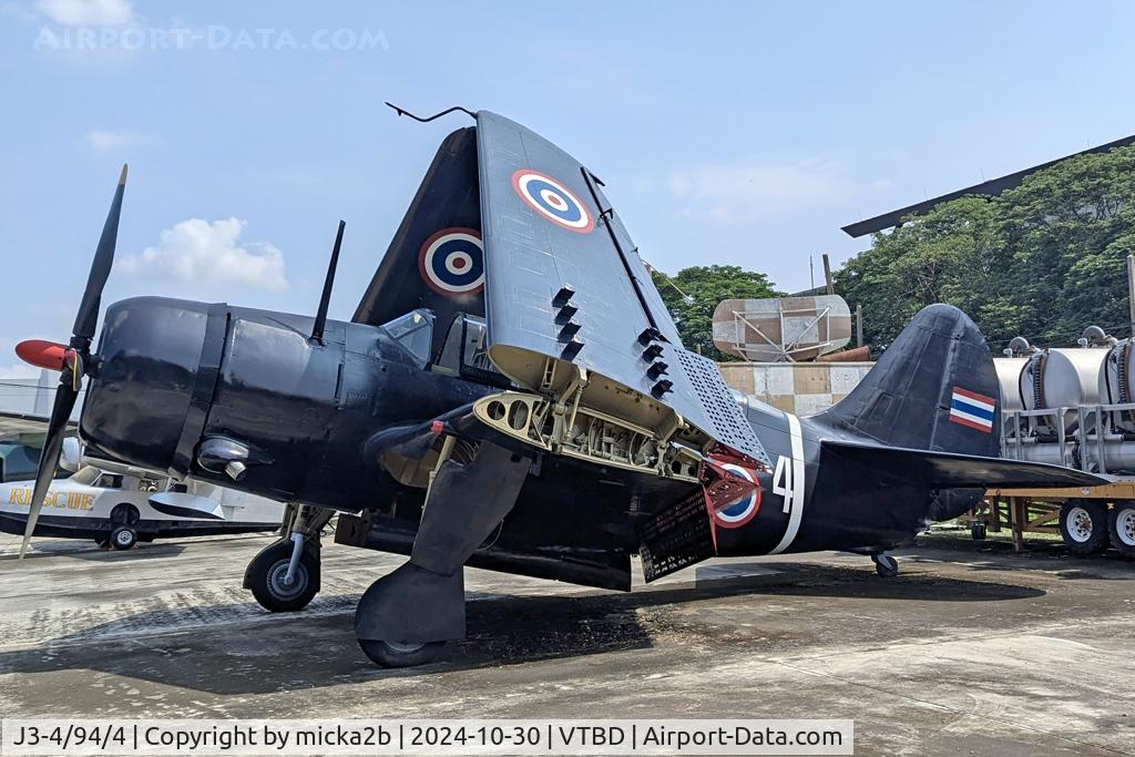 Aircraft J3-4/94/4, 1945 Curtiss SB2C-5 Helldiver, c/n 366, Preserved, only 4 completed in world !, at VTBD, photo by micka2b