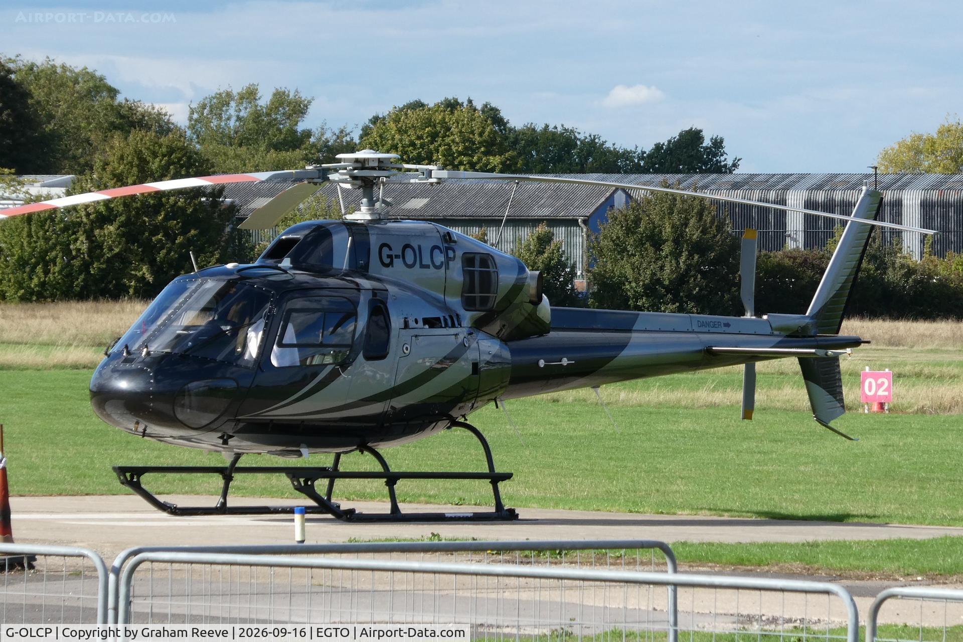 Aircraft G-OLCP, 1994 Eurocopter AS-355N Ecureuil 2, c/n 5580, Parked at Rochester., at EGTO, photo by Graham Reeve