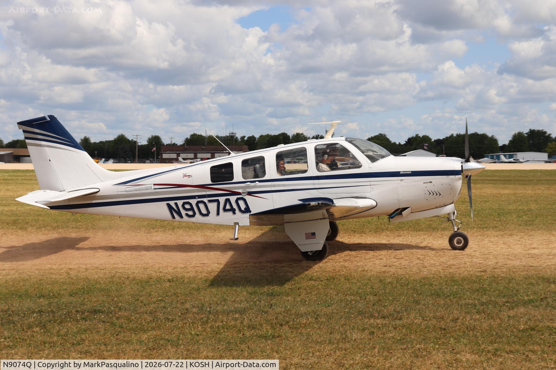 Aircraft N9074Q, 1970 Beech A36 Bonanza 36, c/n E-235, Beech A36, at KOSH, photo by MarkPasqualino