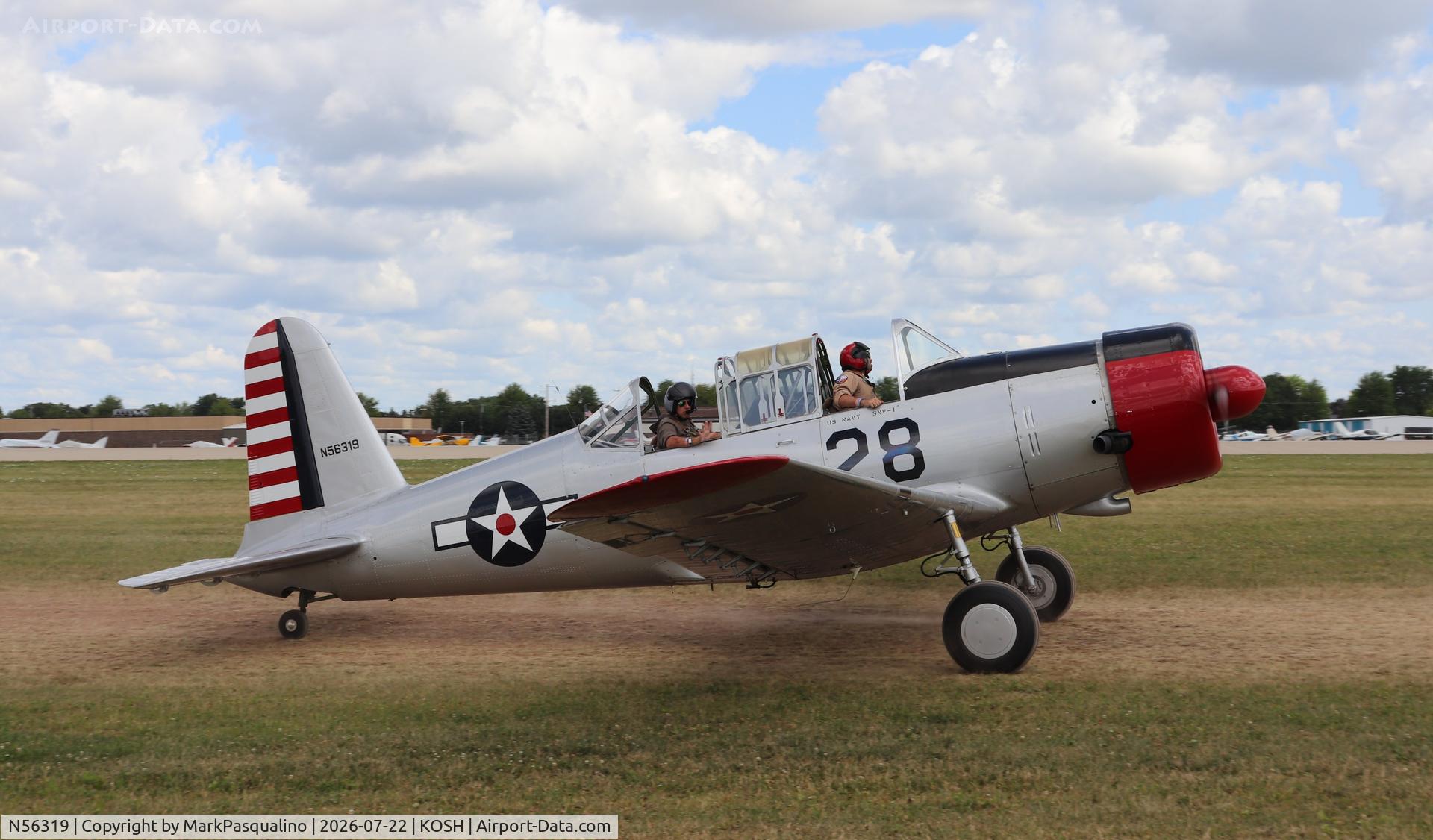 Aircraft N56319, 1941 Consolidated Vultee BT-13A, c/n 2167, Vultee BT-13A, at KOSH, photo by MarkPasqualino
