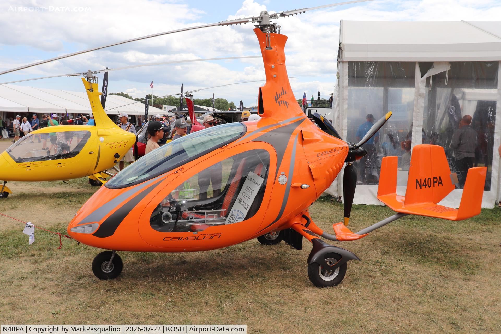 Aircraft N40PA, 2019 ROTORSPORT UK LTD CAVALON, c/n RSUK-V00455, CAVALON, at KOSH, photo by MarkPasqualino