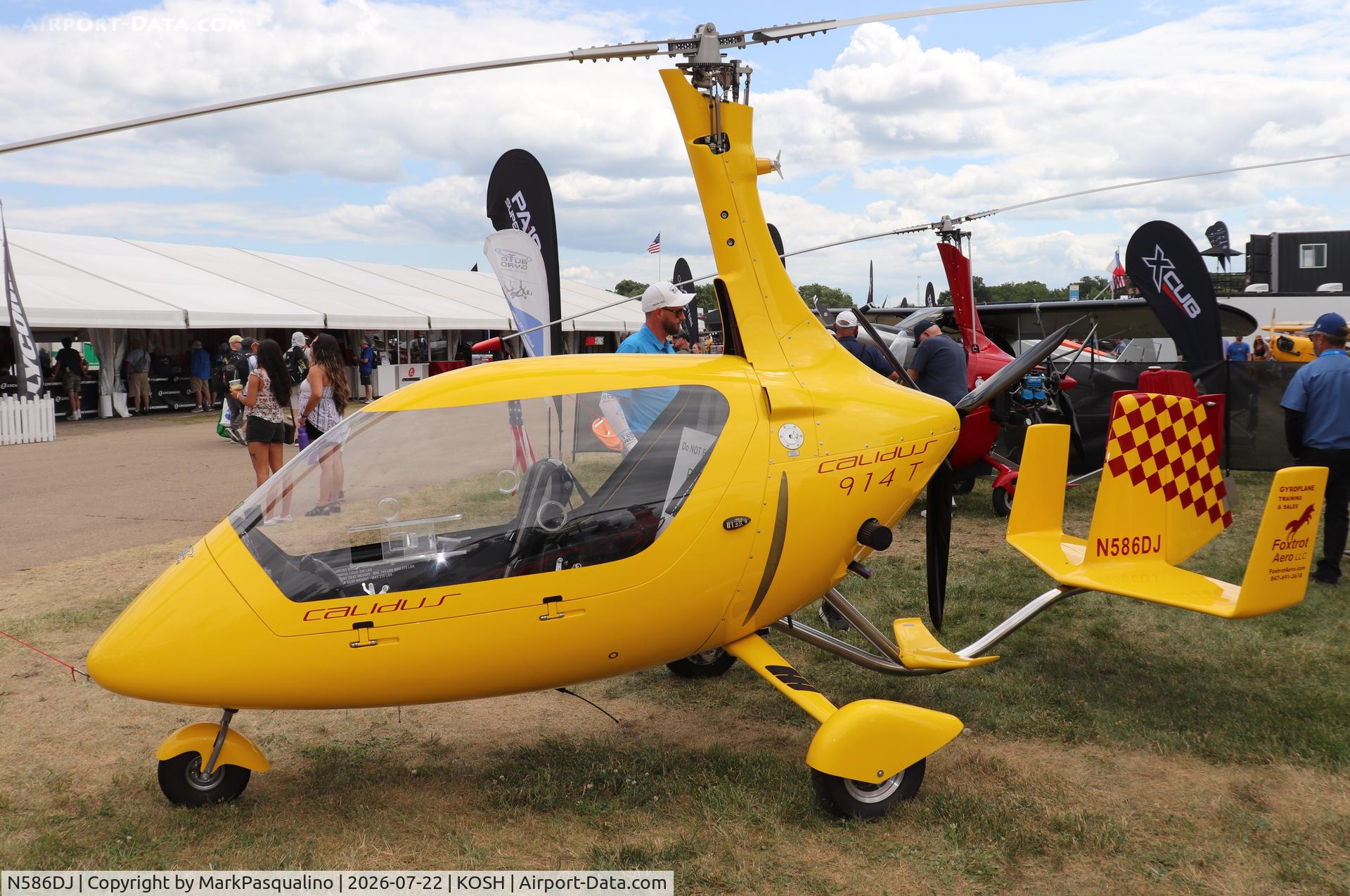 Aircraft N586DJ, 2024 Autogyro Calidus, c/n C00586, Autogyro Calidus, at KOSH, photo by MarkPasqualino