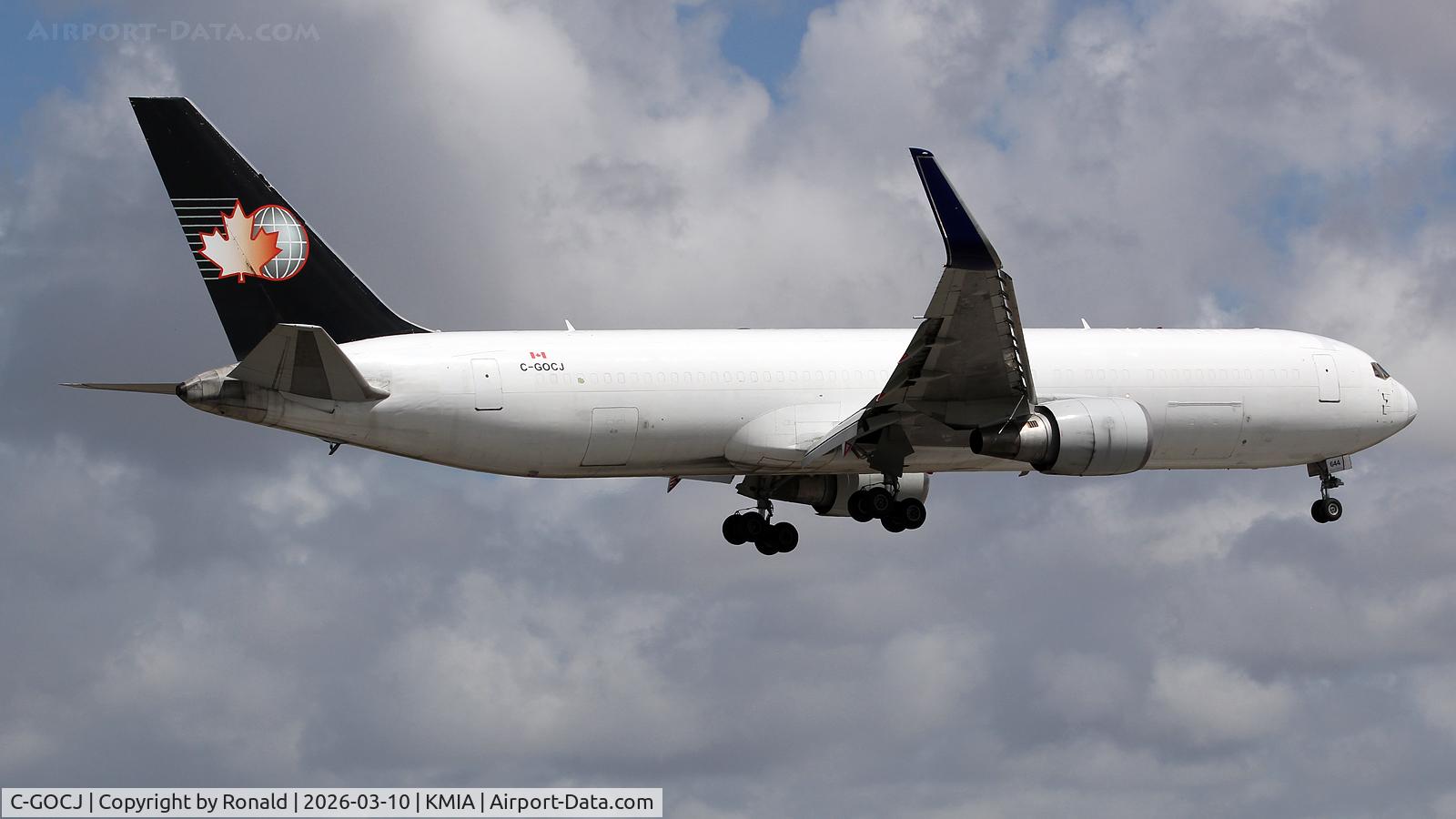 Aircraft C-GOCJ, 1998 Boeing 767-316/ER, c/n 29227/698, at mia, at KMIA, photo by Ronald