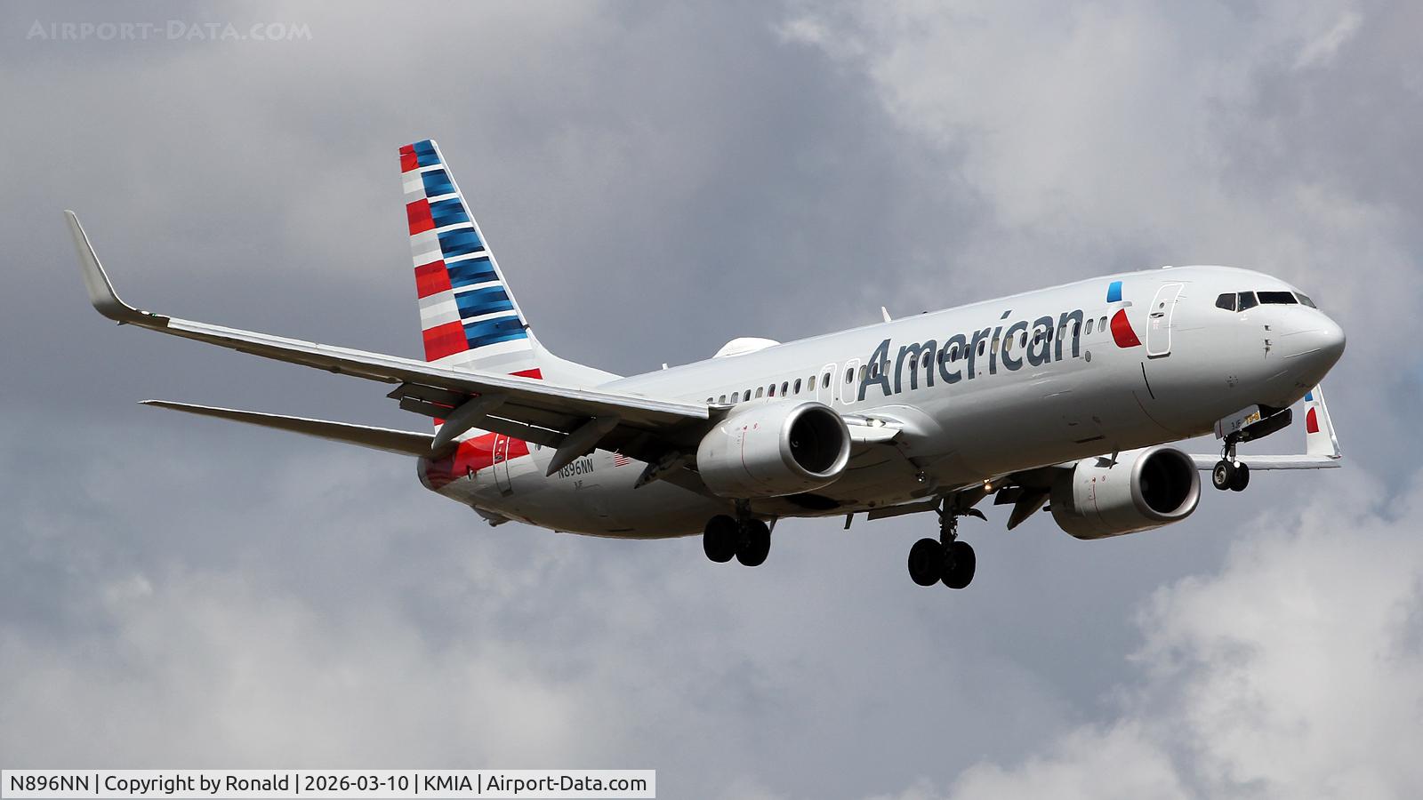 Aircraft N896NN, 2012 Boeing 737-823, c/n 4093, at mia, at KMIA, photo by Ronald