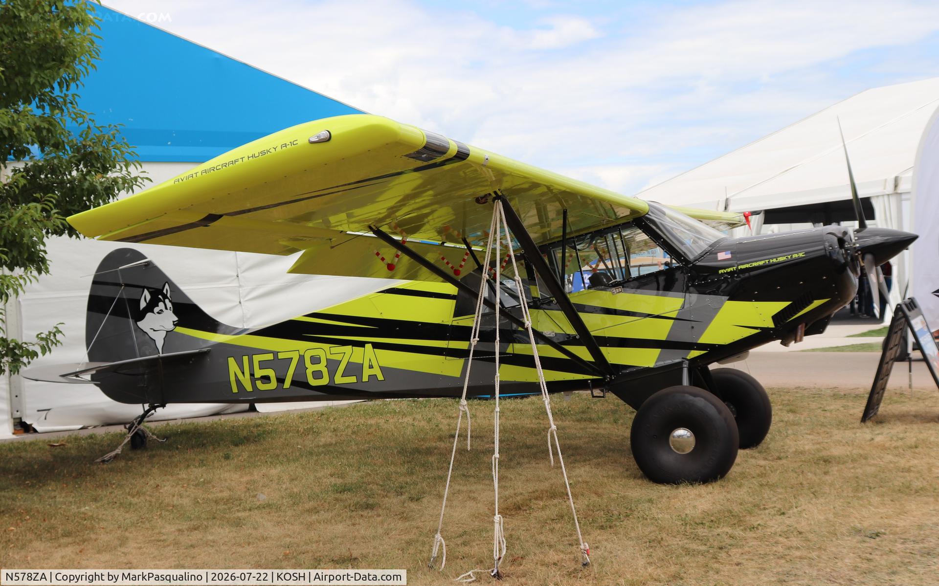 Aircraft N578ZA, Aviat Aircraft Inc A-1C-180, c/n 3477, Aviat A-1C-180, at KOSH, photo by MarkPasqualino