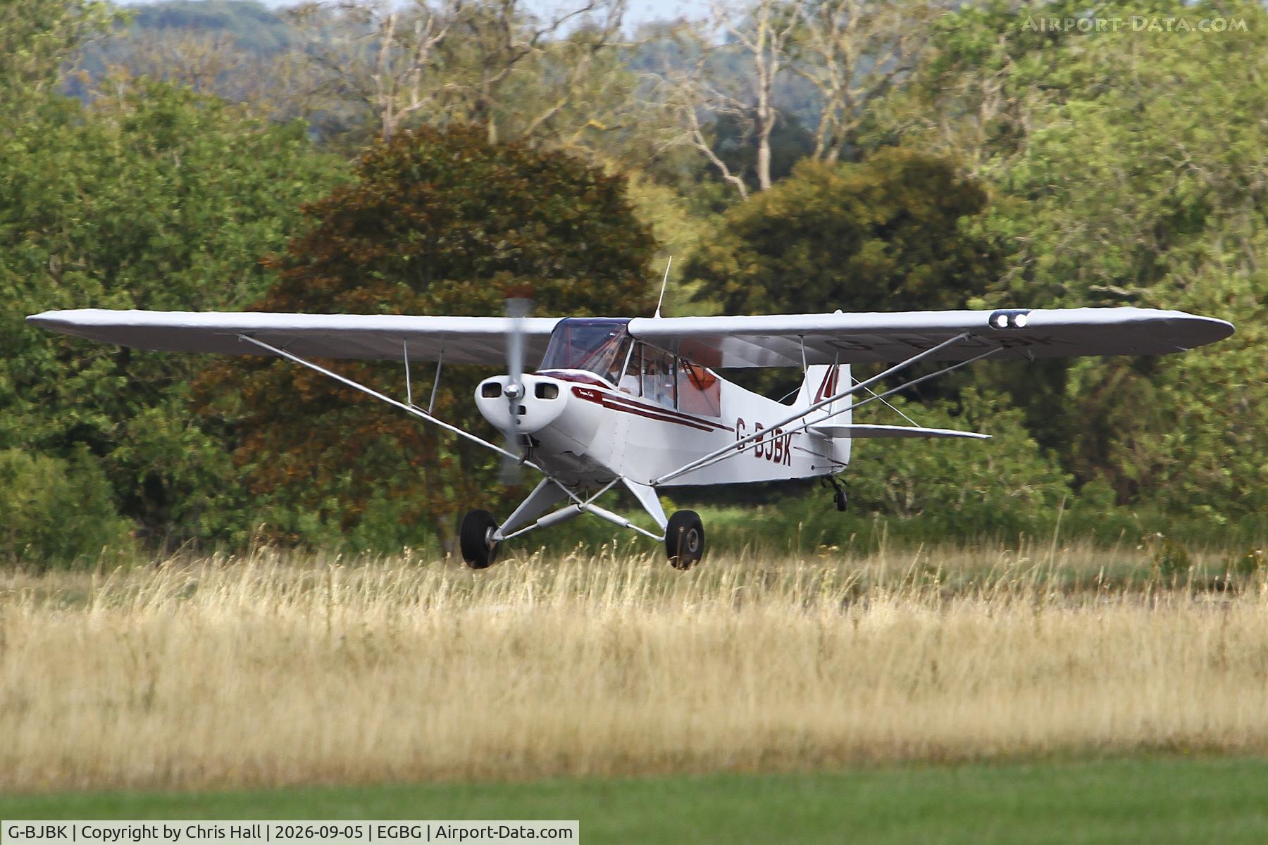 Aircraft G-BJBK, 1950 Piper L-18C Super Cub (PA-18-95), c/n 18-1431, LAA 80th Anniversary Rally, at EGBG, photo by Chris Hall