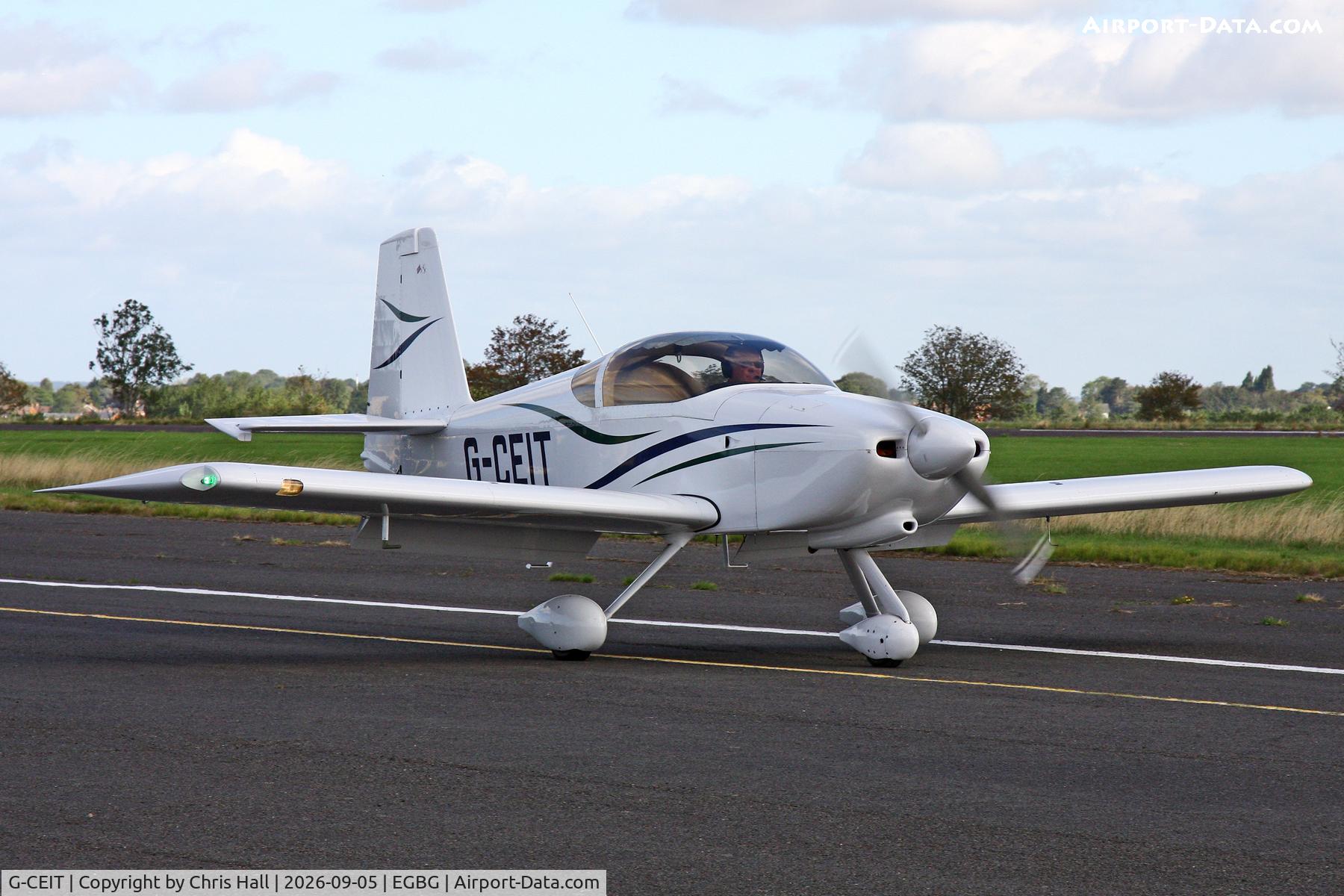 Aircraft G-CEIT, 2006 Vans RV-7A, c/n PFA 323-13696, LAA 80th Anniversary Rally, at EGBG, photo by Chris Hall