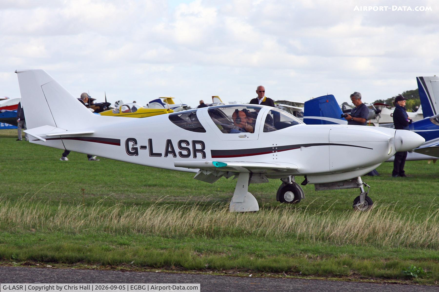 Aircraft G-LASR, 1990 Stoddard-Hamilton Glasair Super II RG, c/n 2027, LAA 80th Anniversary Rally, at EGBG, photo by Chris Hall