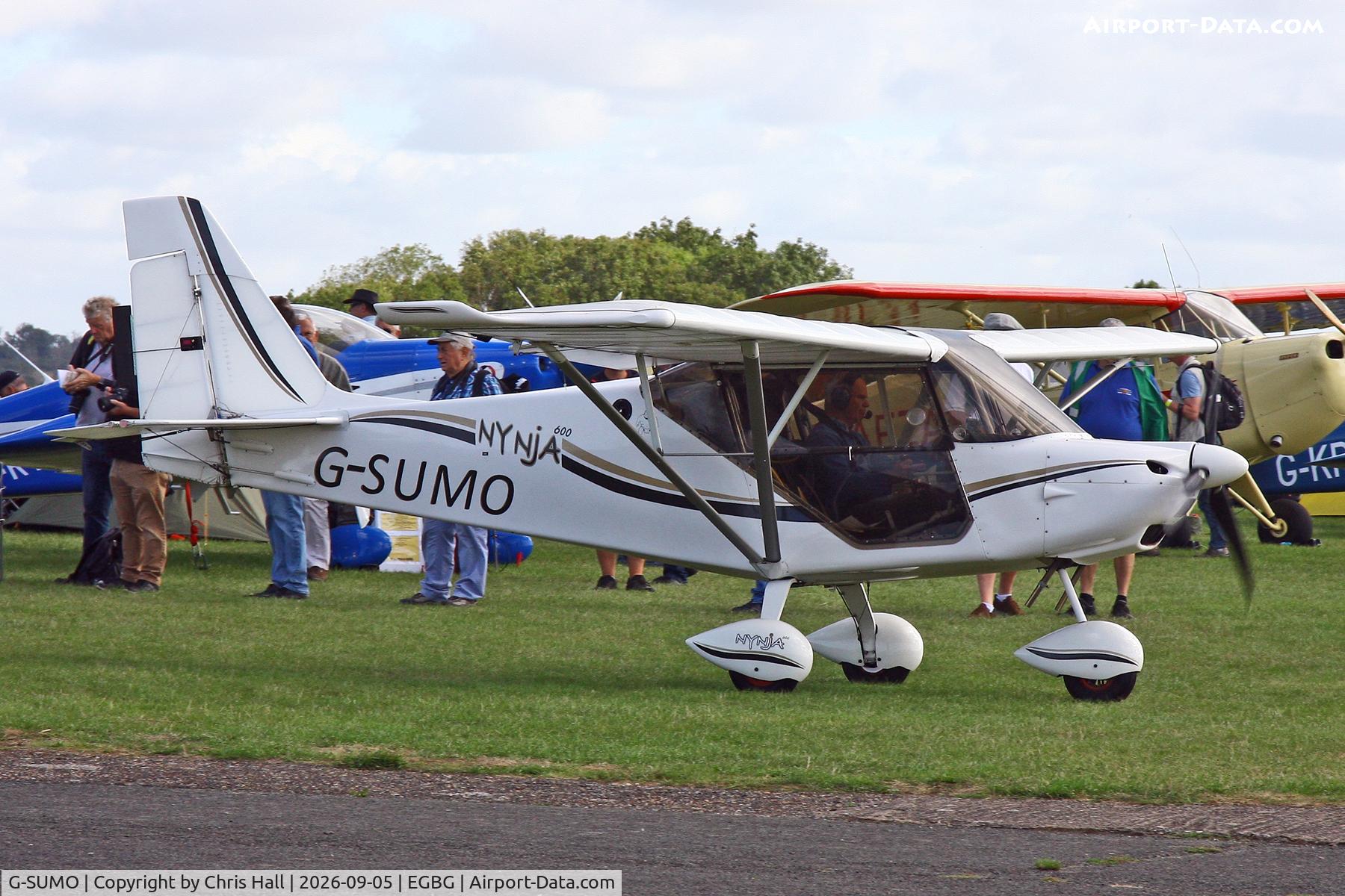 Aircraft G-SUMO, 2019 Best Off Skyranger Nynja LS 912S(1), c/n BMAA/HB/714, LAA 80th Anniversary Rally, at EGBG, photo by Chris Hall