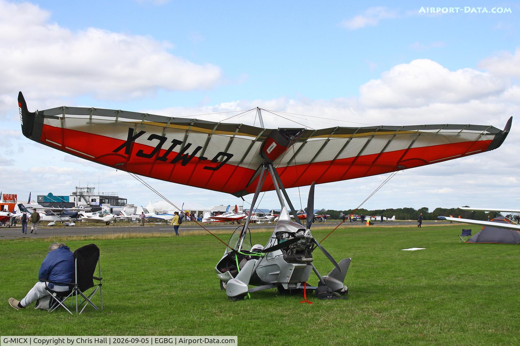 Aircraft G-MICX, 2015 Air Creation Tanarg / BioniX 13 912S-1, c/n BMAA/HB/671, LAA 80th Anniversary Rally, at EGBG, photo by Chris Hall