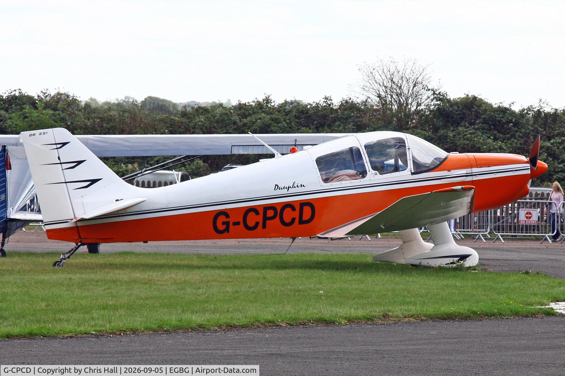 Aircraft G-CPCD, 1968 CEA Jodel DR-221 Dauphin, c/n 81, LAA 80th Anniversary Rally, at EGBG, photo by Chris Hall