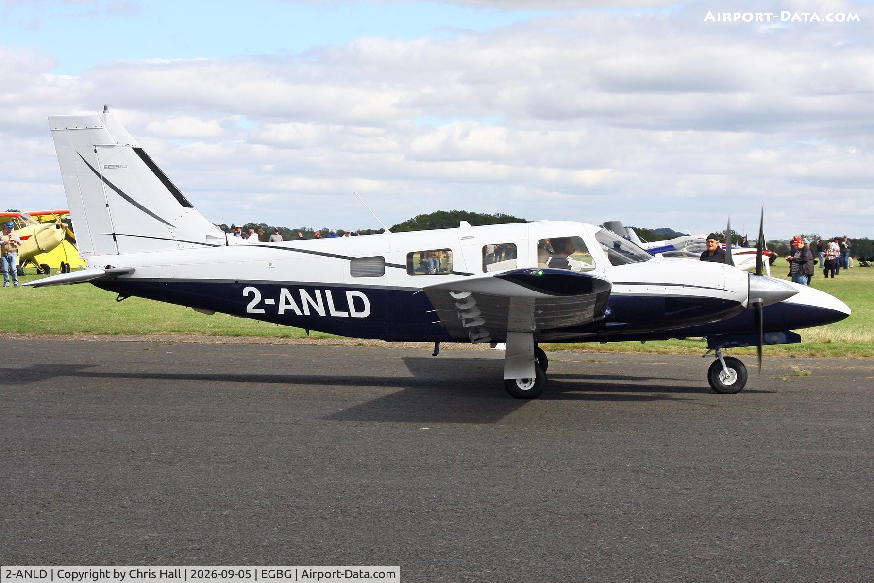 Aircraft 2-ANLD, Piper PA-34-220T Seneca V, c/n 3449325, LAA 80th Anniversary Rally, at EGBG, photo by Chris Hall