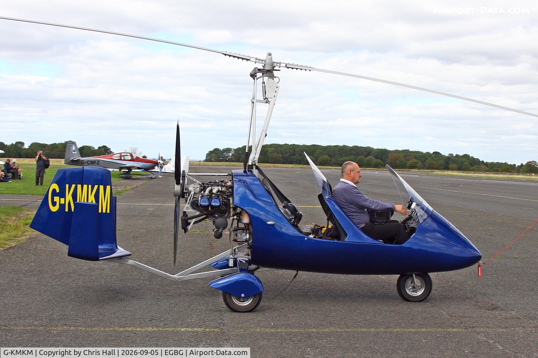 Aircraft G-KMKM, 2011 Rotorsport UK MTOsport, c/n RSUK/MTOS/040, LAA 80th Anniversary Rally, at EGBG, photo by Chris Hall