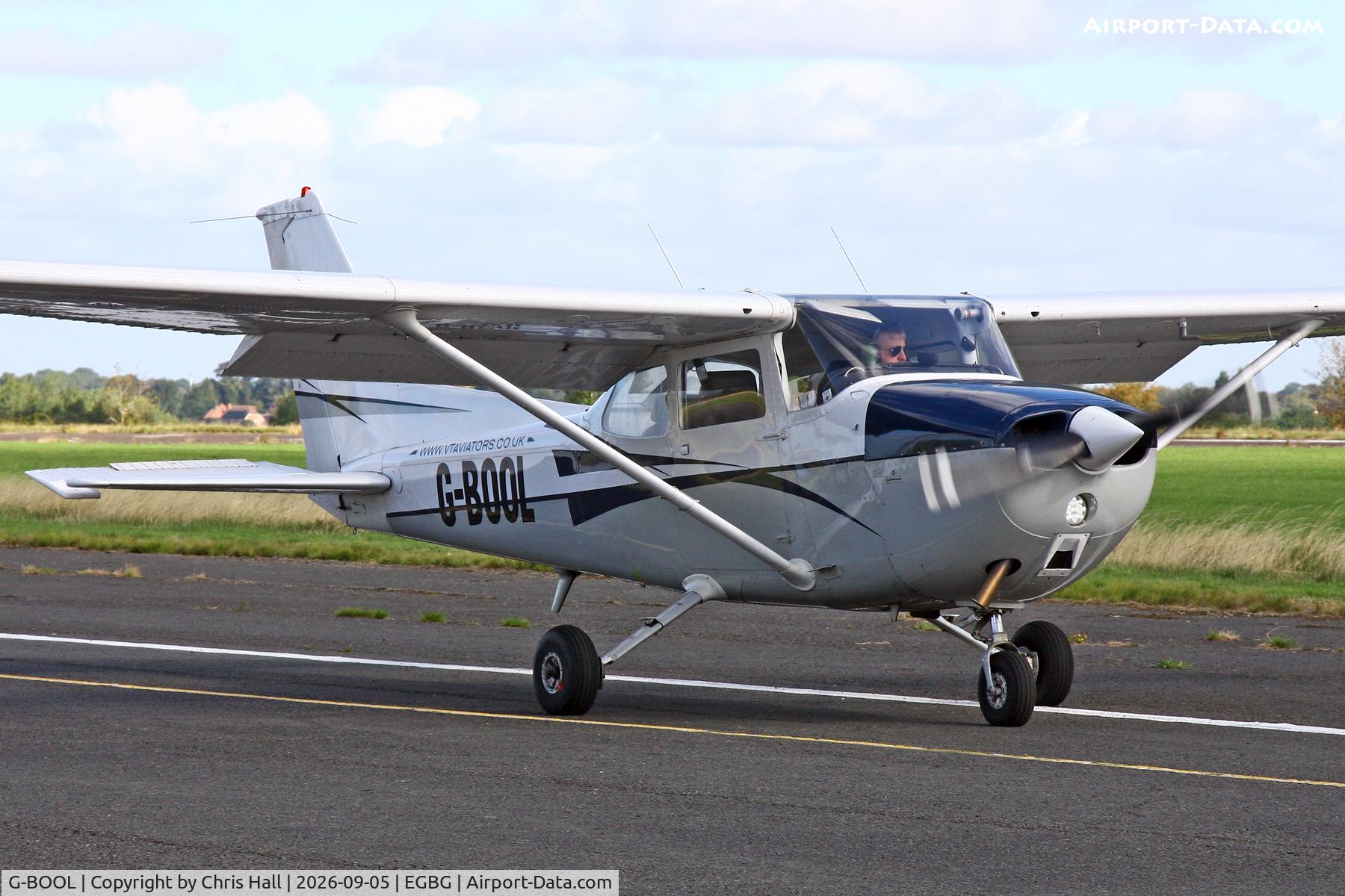 Aircraft G-BOOL, 1979 Cessna 172N, c/n 172-72486, LAA 80th Anniversary Rally, at EGBG, photo by Chris Hall