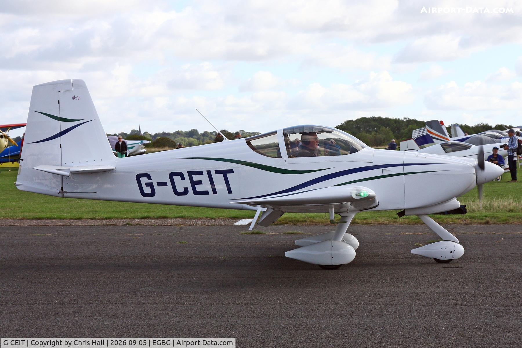 Aircraft G-CEIT, 2006 Vans RV-7A, c/n PFA 323-13696, LAA 80th Anniversary Rally, at EGBG, photo by Chris Hall