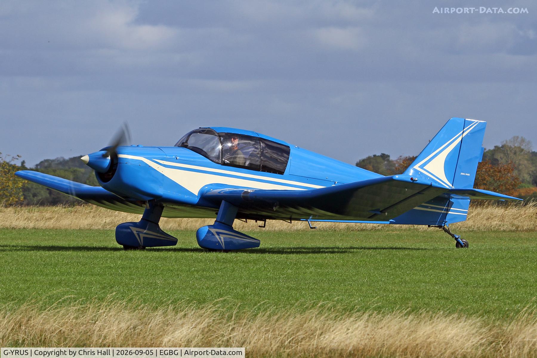 Aircraft G-YRUS, 2003 Jodel D-140E Mousquetaire, c/n PFA 251-14090, LAA 80th Anniversary Rally, at EGBG, photo by Chris Hall