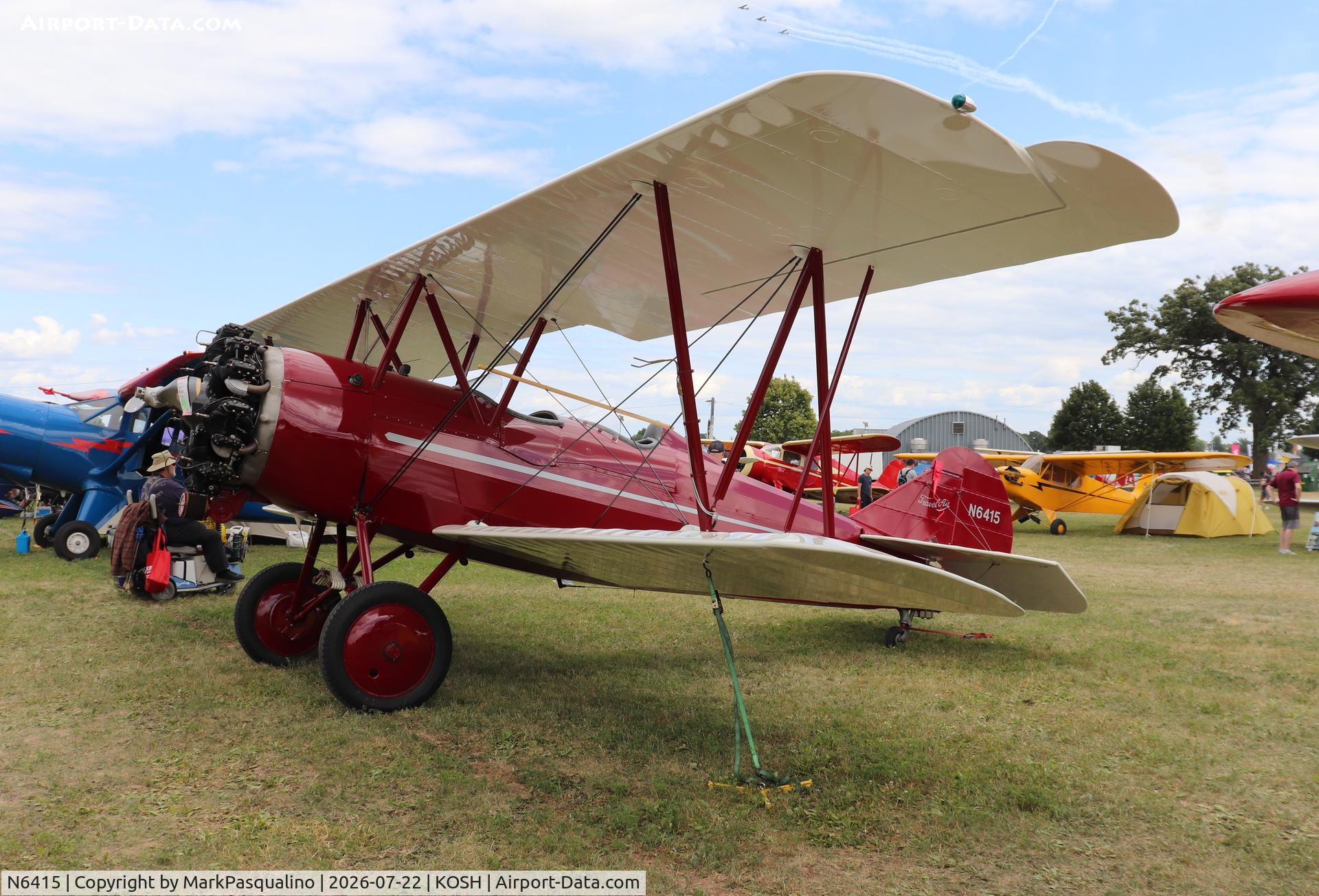 Aircraft N6415, 1928 Curtiss-Wright Travel Air 3000, c/n 756, Curtiss-Wright Travel Air 3000, at KOSH, photo by MarkPasqualino