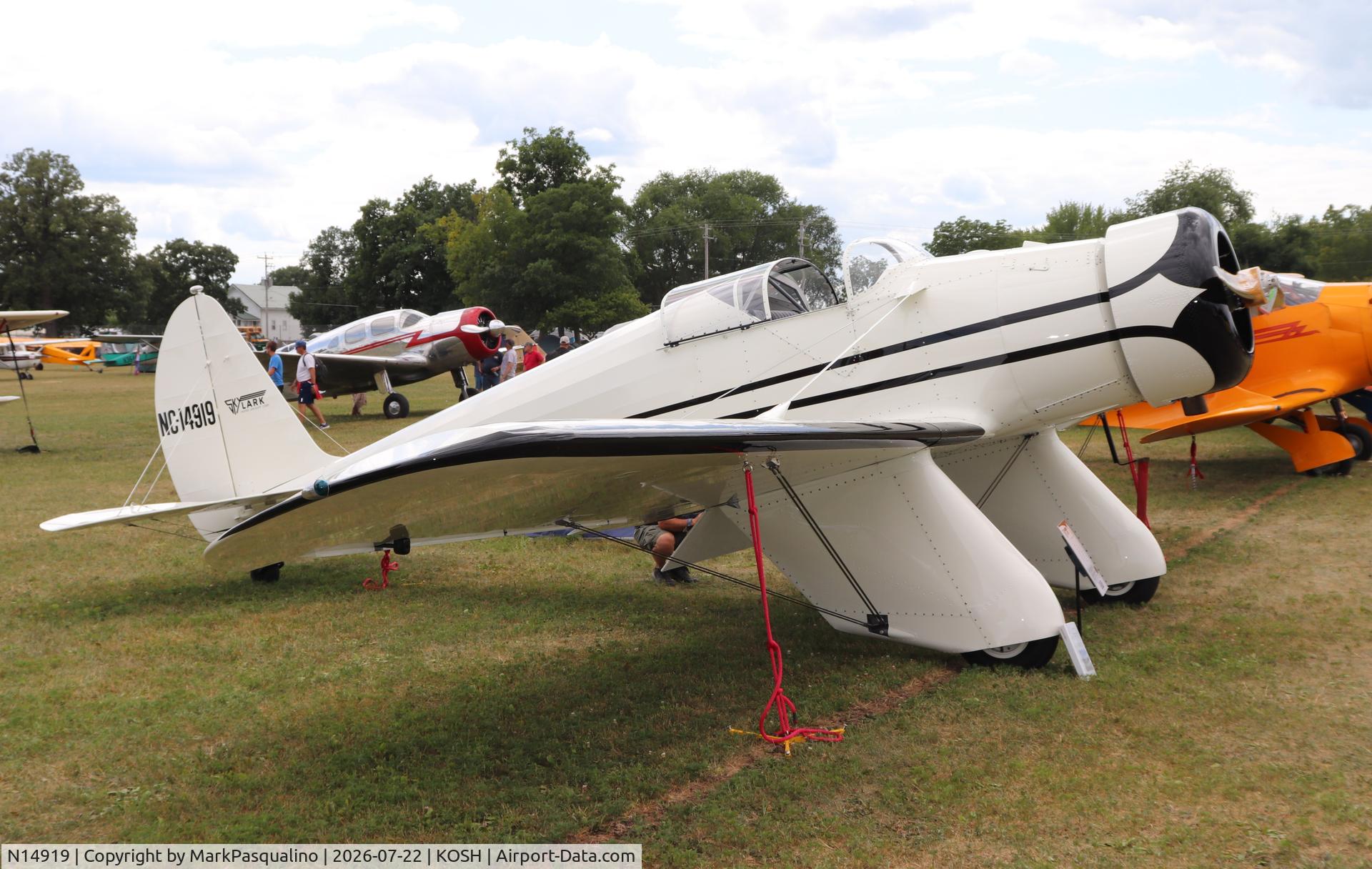 Aircraft N14919, 1935 Pasped SKYLARK W1, c/n 1, Skylark W1, at KOSH, photo by MarkPasqualino