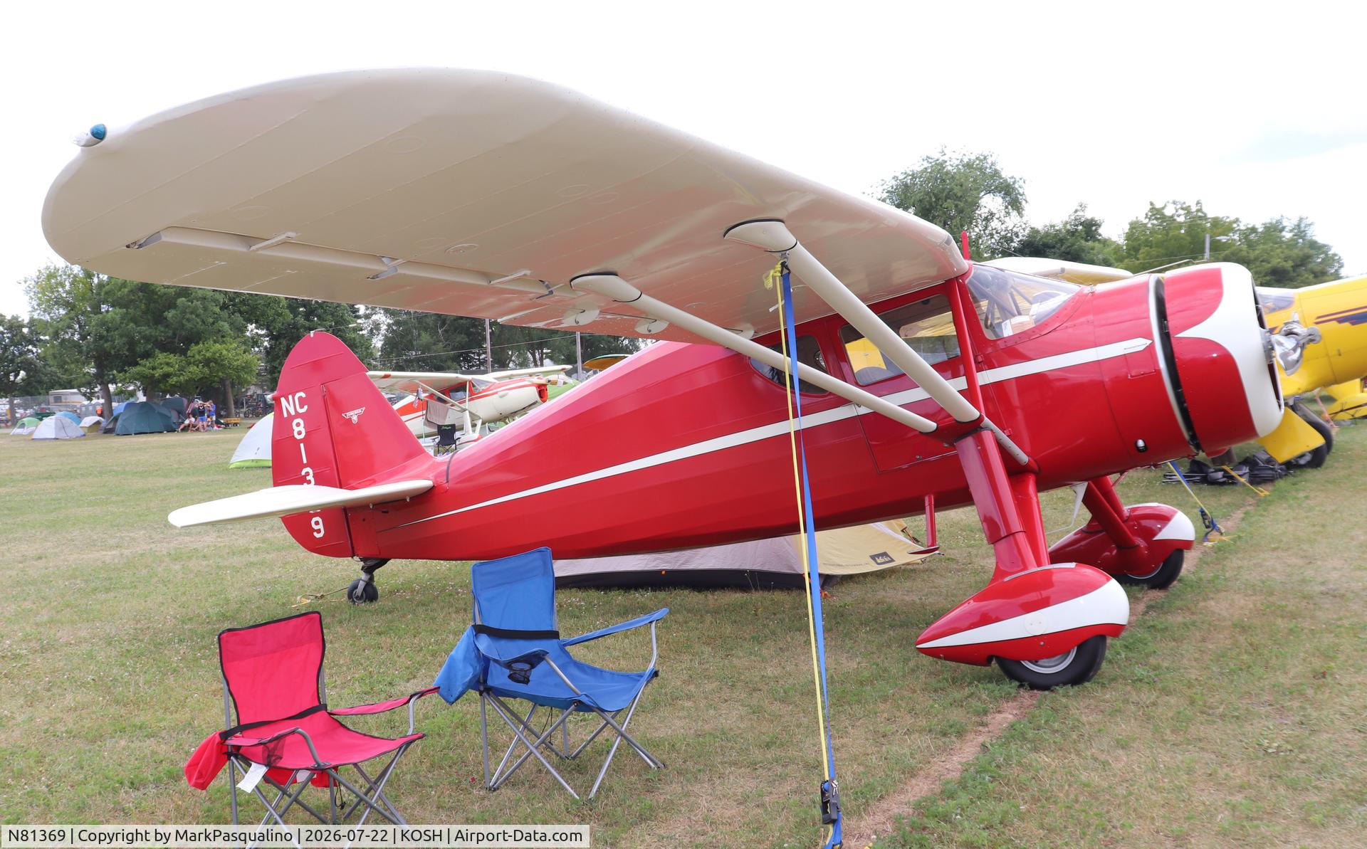 Aircraft N81369, 1946 Fairchild 24W-46, c/n W46269, Fairchild 24W-46, at KOSH, photo by MarkPasqualino