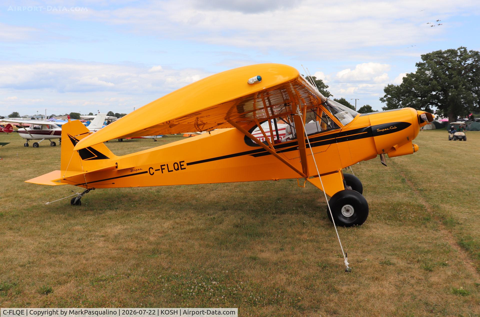 Aircraft C-FLQE, 1959 Piper PA-18 Super Cub, c/n 18-7119, Piper PA-18, at KOSH, photo by MarkPasqualino