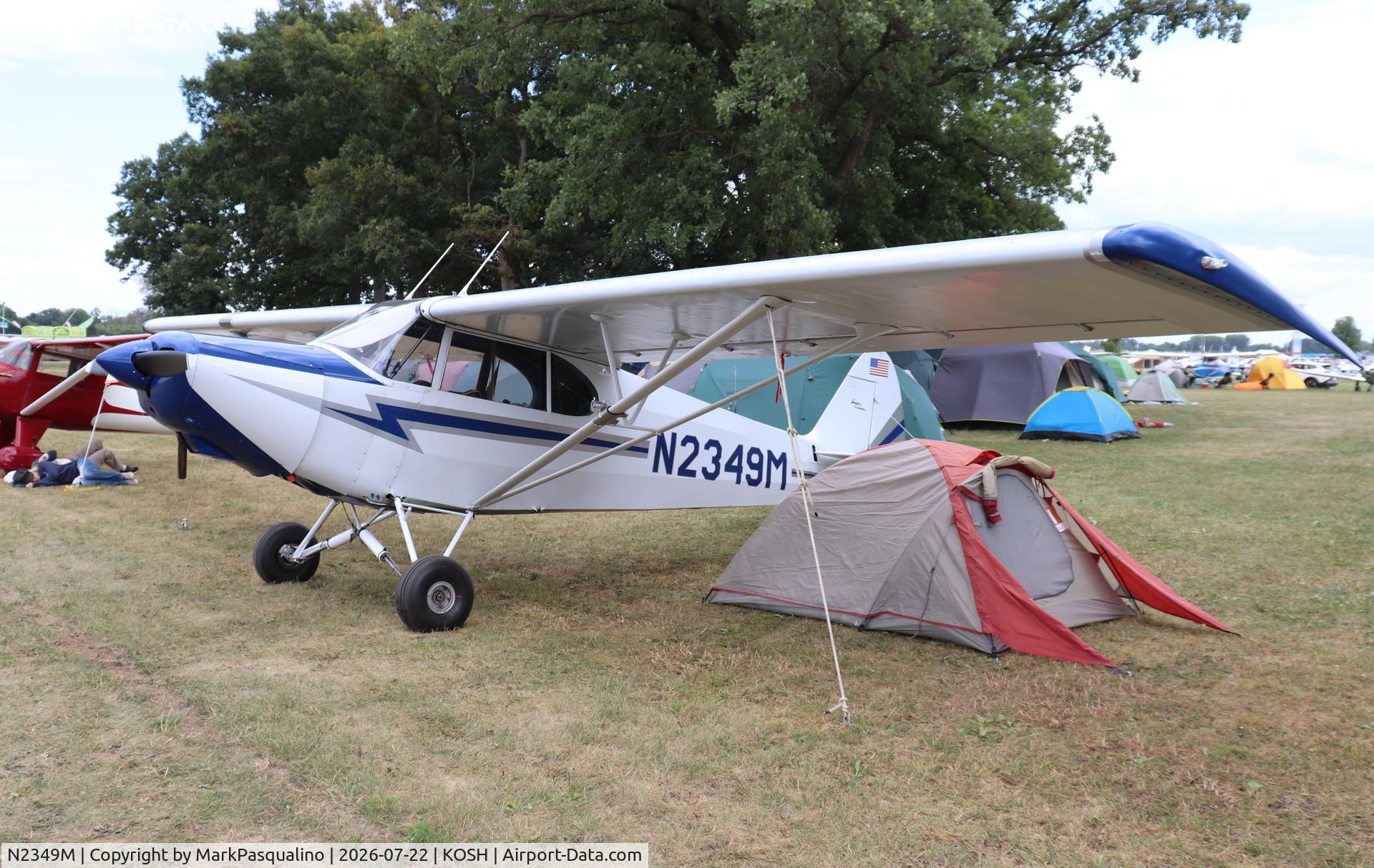 Aircraft N2349M, 1946 Piper PA-12 Super Cruiser, c/n 12-1494, Piper PA-12, at KOSH, photo by MarkPasqualino