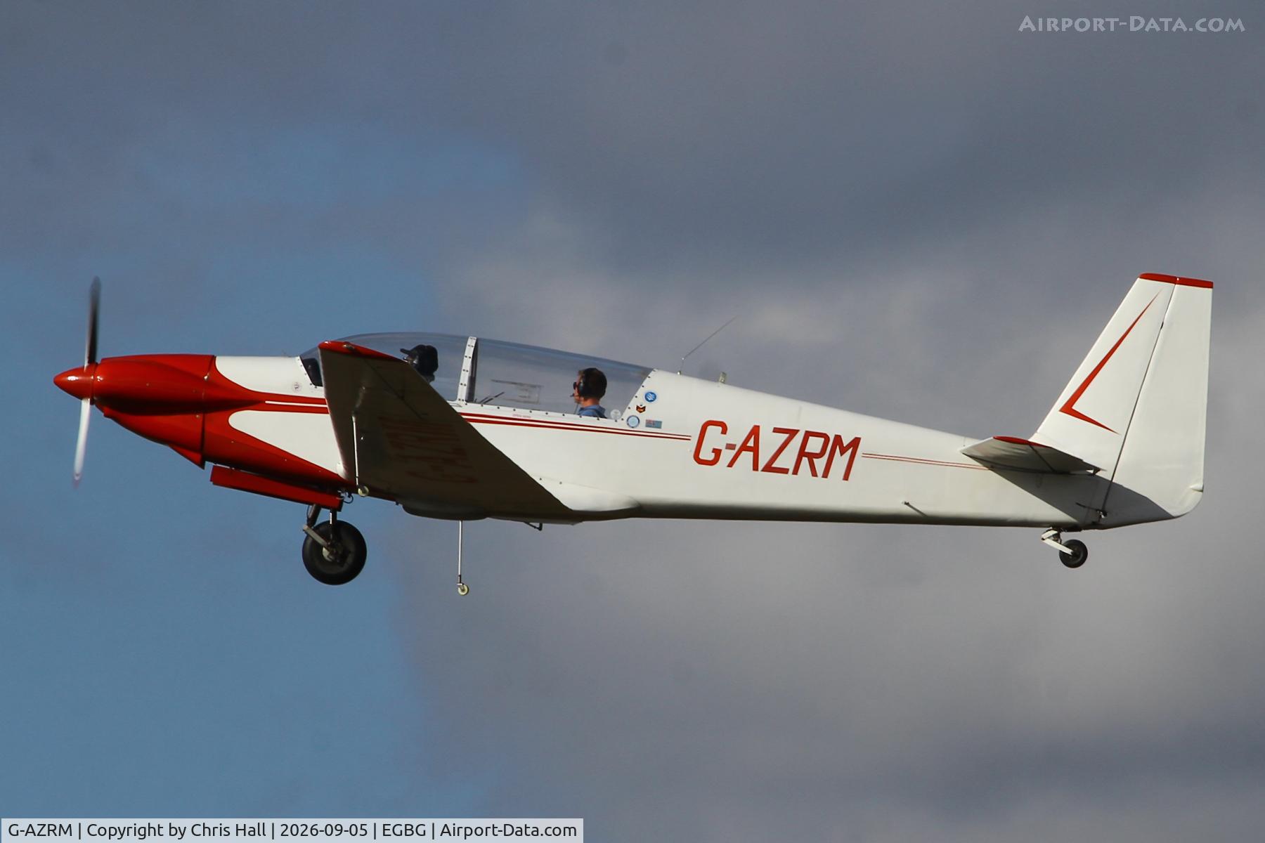Aircraft G-AZRM, 1972 Sportavia-Putzer RF-5, c/n 5111, LAA 80th Anniversary Rally, at EGBG, photo by Chris Hall