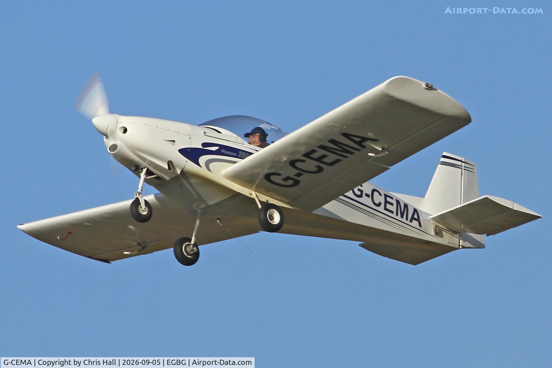 Aircraft G-CEMA, 2007 Alpi Aviation Pioneer 200, c/n PFA 334-14569, LAA 80th Anniversary Rally, at EGBG, photo by Chris Hall