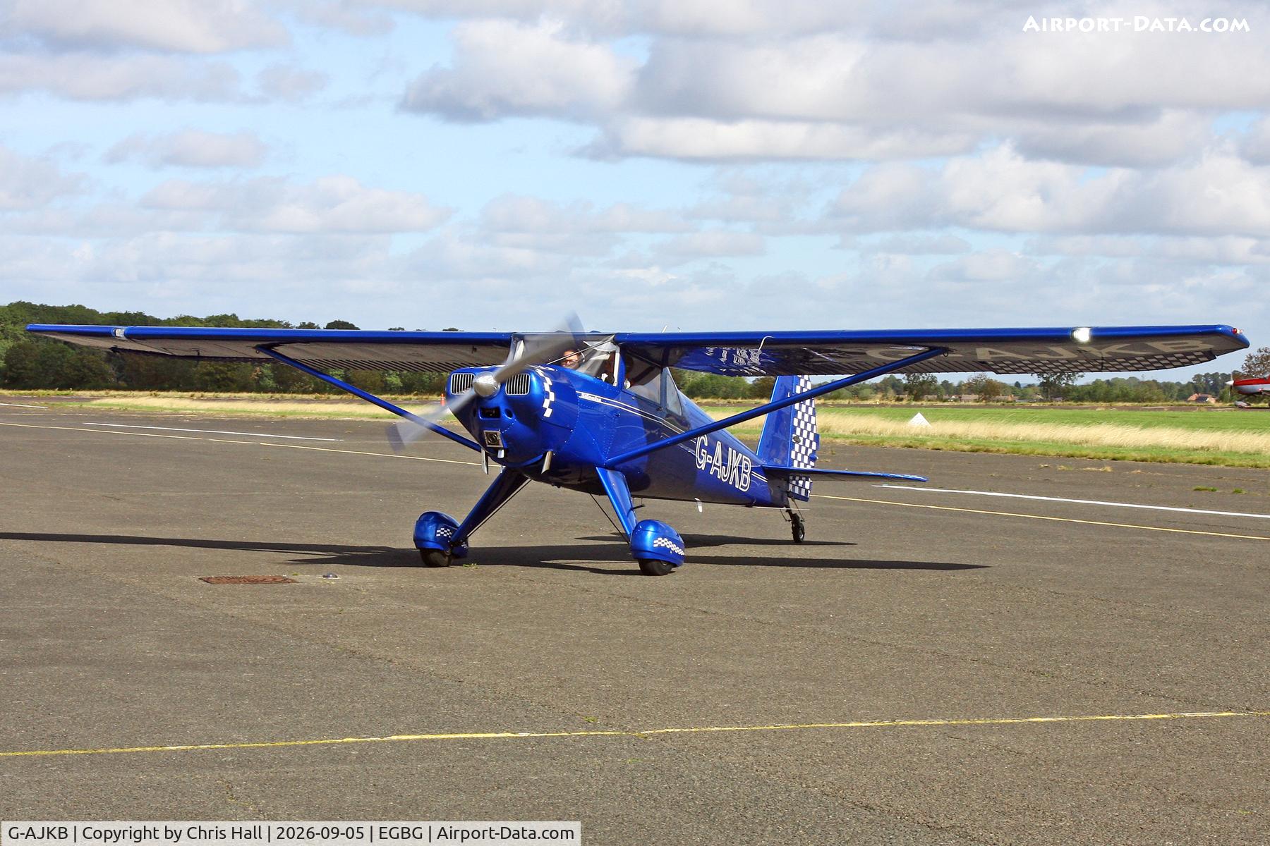 Aircraft G-AJKB, 1946 Luscombe 8E Silvaire, c/n 3058, LAA 80th Anniversary Rally, at EGBG, photo by Chris Hall