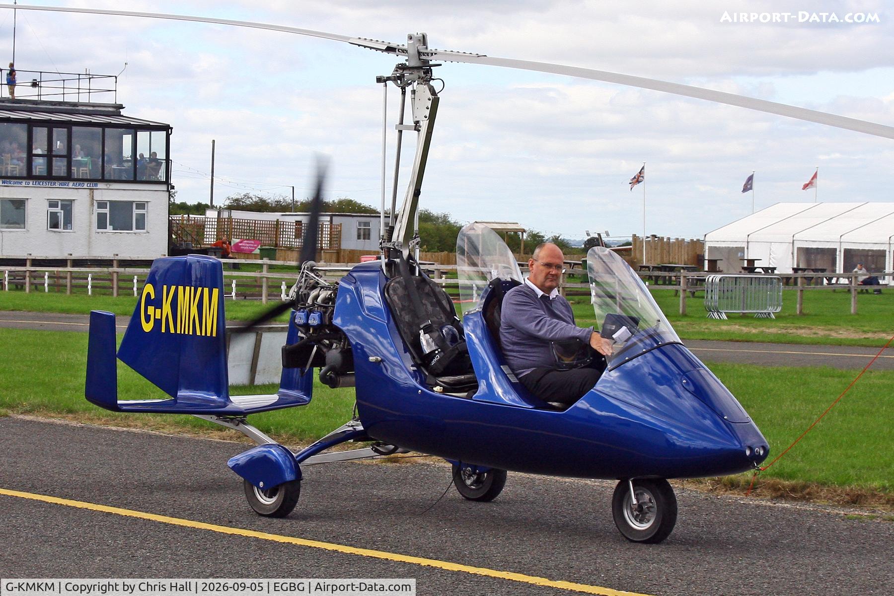 Aircraft G-KMKM, 2011 Rotorsport UK MTOsport, c/n RSUK/MTOS/040, LAA 80th Anniversary Rally, at EGBG, photo by Chris Hall