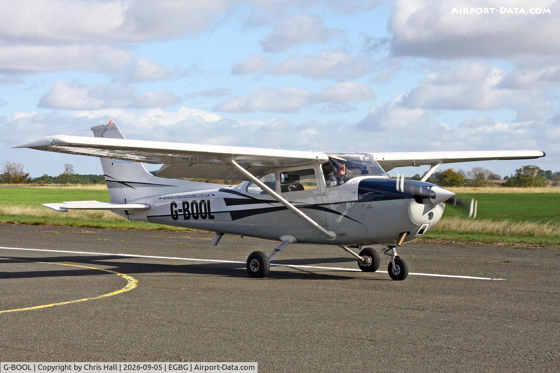 Aircraft G-BOOL, 1979 Cessna 172N, c/n 172-72486, LAA 80th Anniversary Rally, at EGBG, photo by Chris Hall