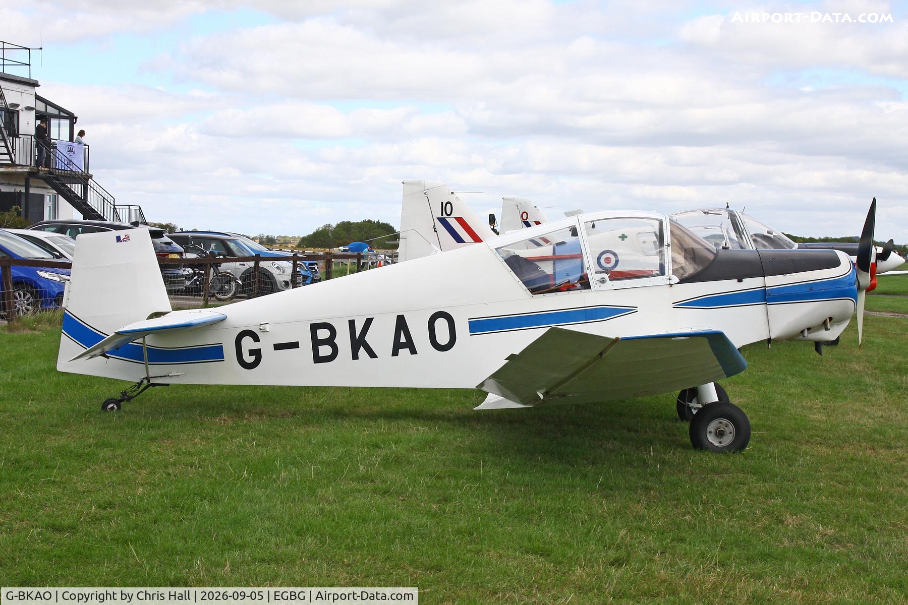 Aircraft G-BKAO, 1955 Jodel D-112 Club, c/n 249, LAA 80th Anniversary Rally, at EGBG, photo by Chris Hall