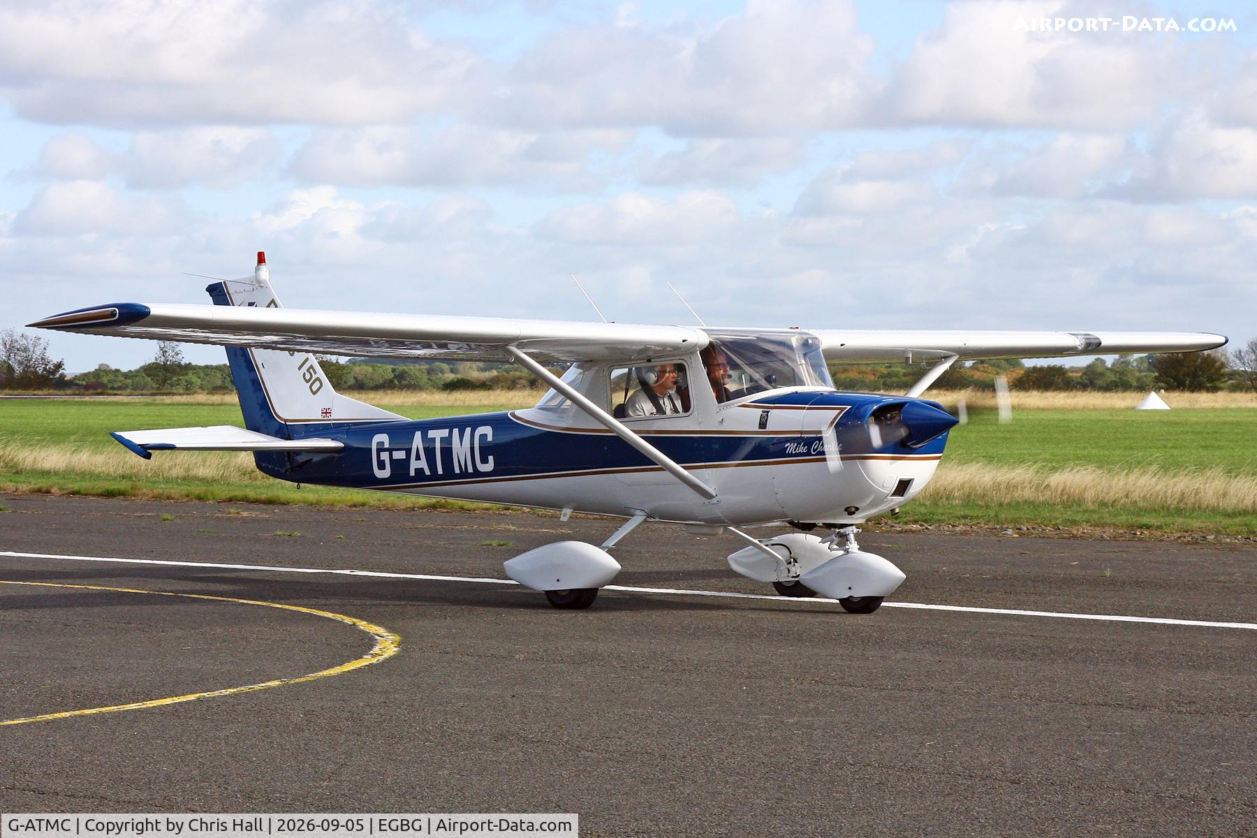 Aircraft G-ATMC, 1966 Reims Cessna F150F, c/n 0020, LAA 80th Anniversary Rally, at EGBG, photo by Chris Hall