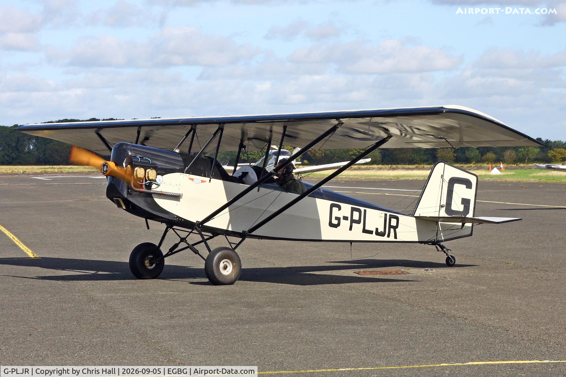 Aircraft G-PLJR, 2015 Pietenpol Air Camper, c/n PFA 047-13426, LAA 80th Anniversary Rally, at EGBG, photo by Chris Hall
