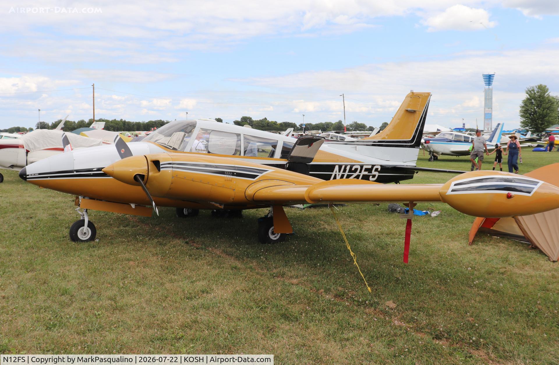 Aircraft N12FS, 1966 Piper PA-30 Twin Comanche Twin Comanche, c/n 30-1226, Piper PA-30, at KOSH, photo by MarkPasqualino