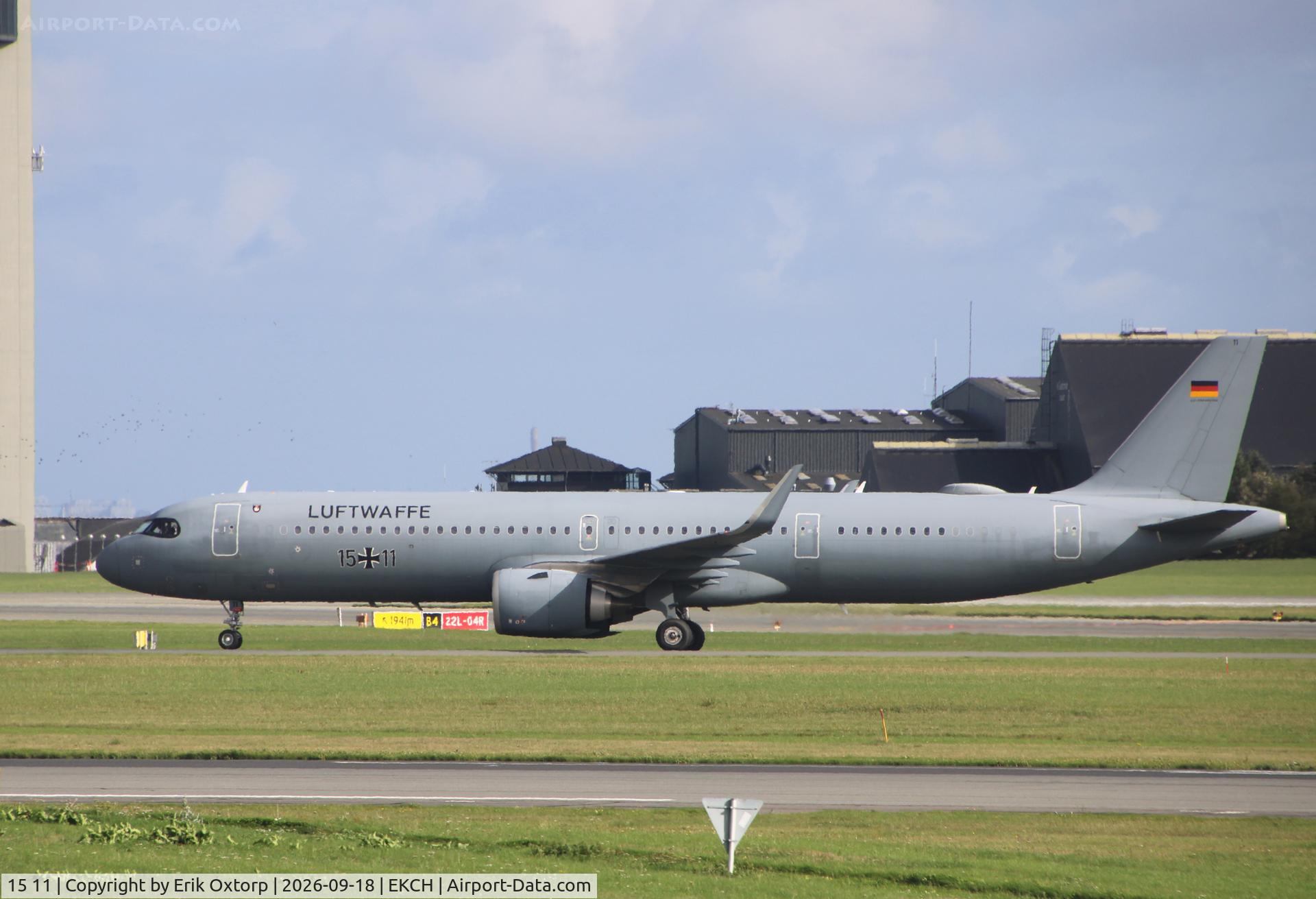 Aircraft 15 11, 2021 Airbus A321-251NX, c/n 10528, 15 11 landed rw 22L, at EKCH, photo by Erik Oxtorp