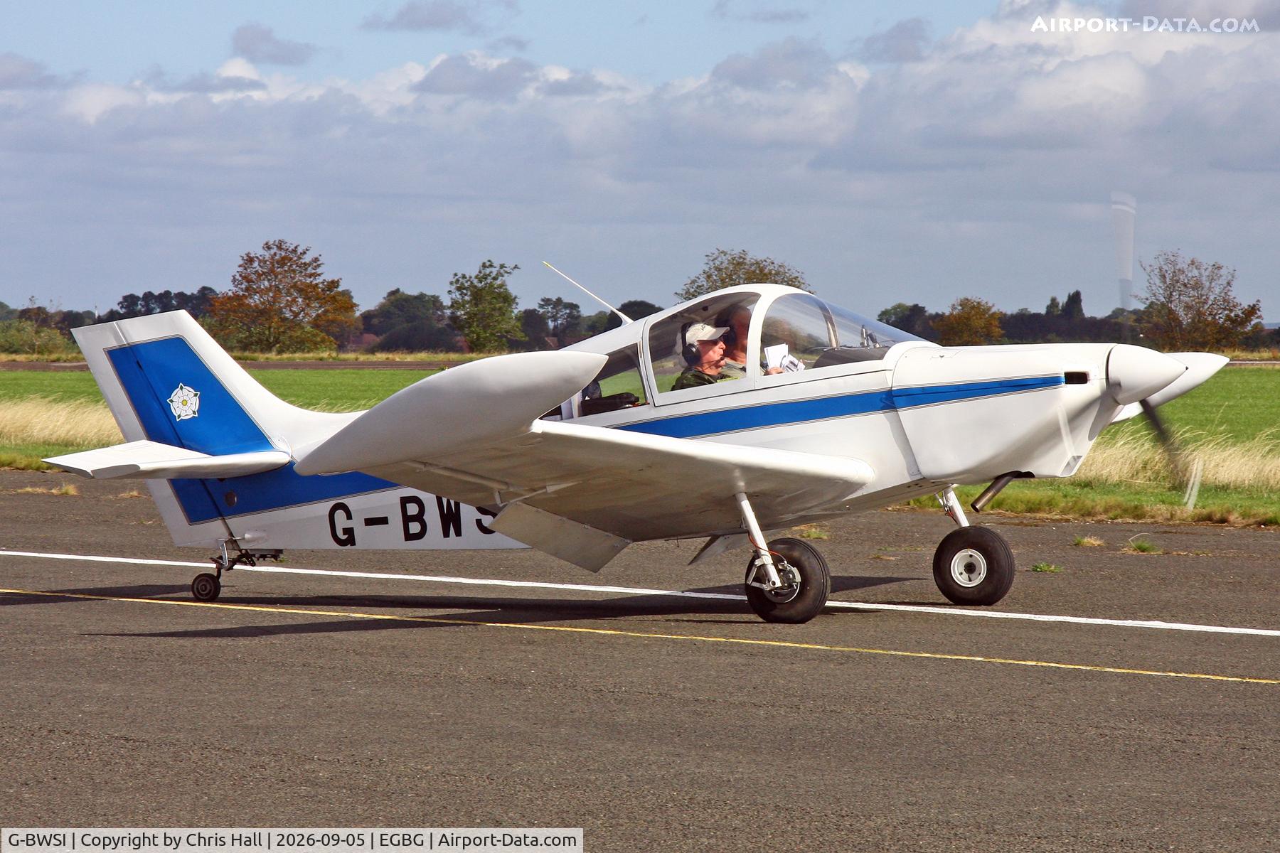 Aircraft G-BWSI, 1987 Squarecraft SA102-5 Cavalier, c/n PFA 001-10624, LAA 80th Anniversary Rally, at EGBG, photo by Chris Hall