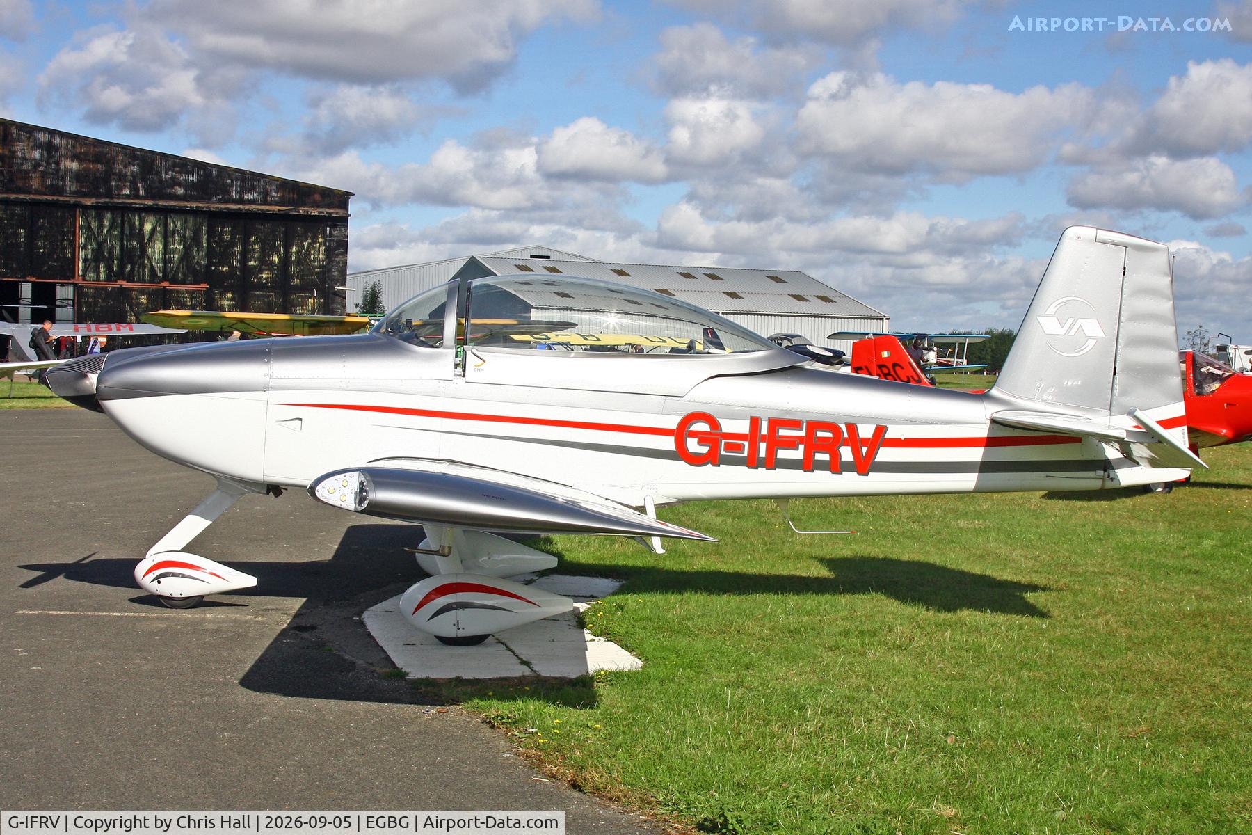 Aircraft G-IFRV, 2021 Vans RV-8A, c/n LAA 303-15792, LAA 80th Anniversary Rally, at EGBG, photo by Chris Hall