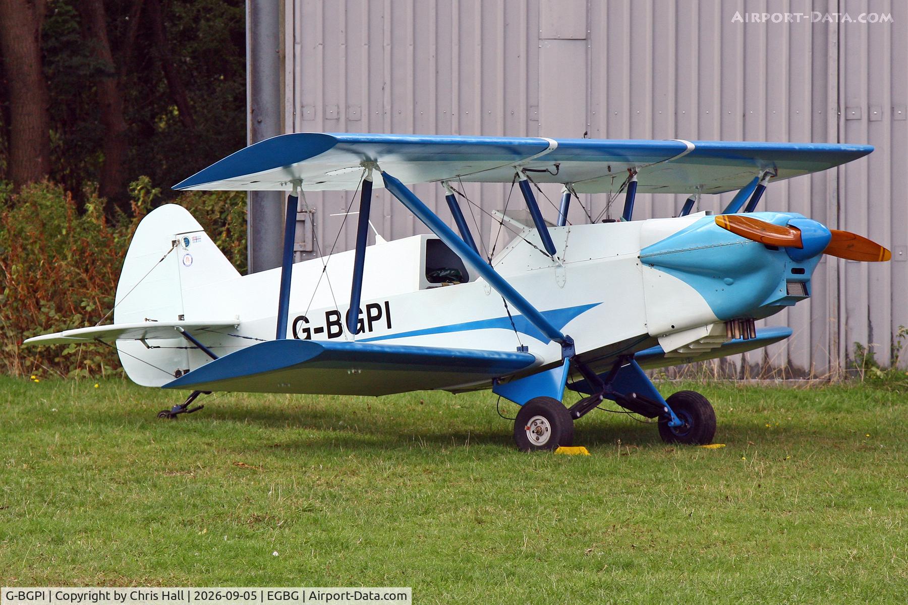 Aircraft G-BGPI, 1986 Plumb BGP-1, c/n PFA 083-10359, LAA 80th Anniversary Rally, at EGBG, photo by Chris Hall