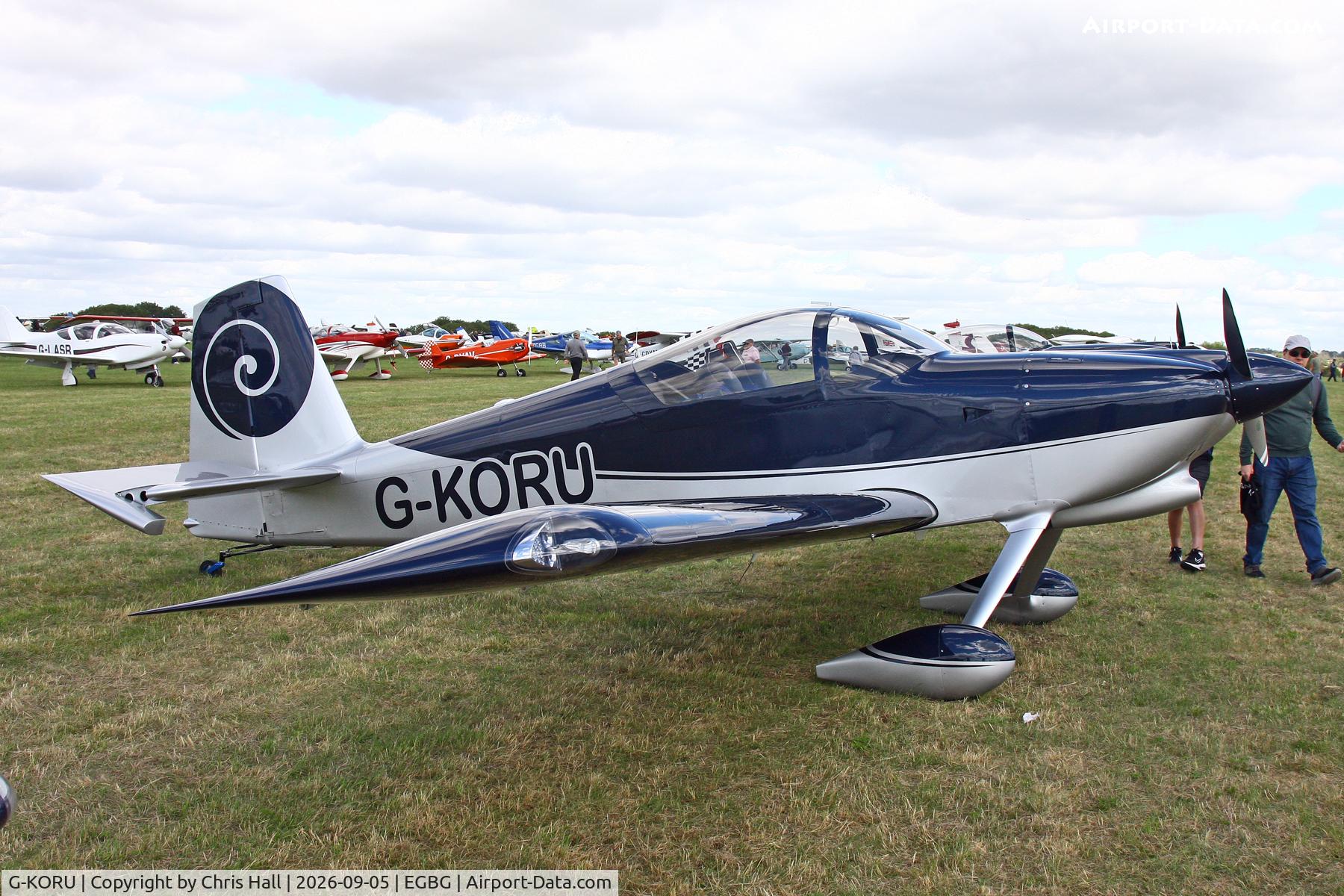 Aircraft G-KORU, 2024 Van's RV-9, c/n LAA 320-15460, LAA 80th Anniversary Rally, at EGBG, photo by Chris Hall