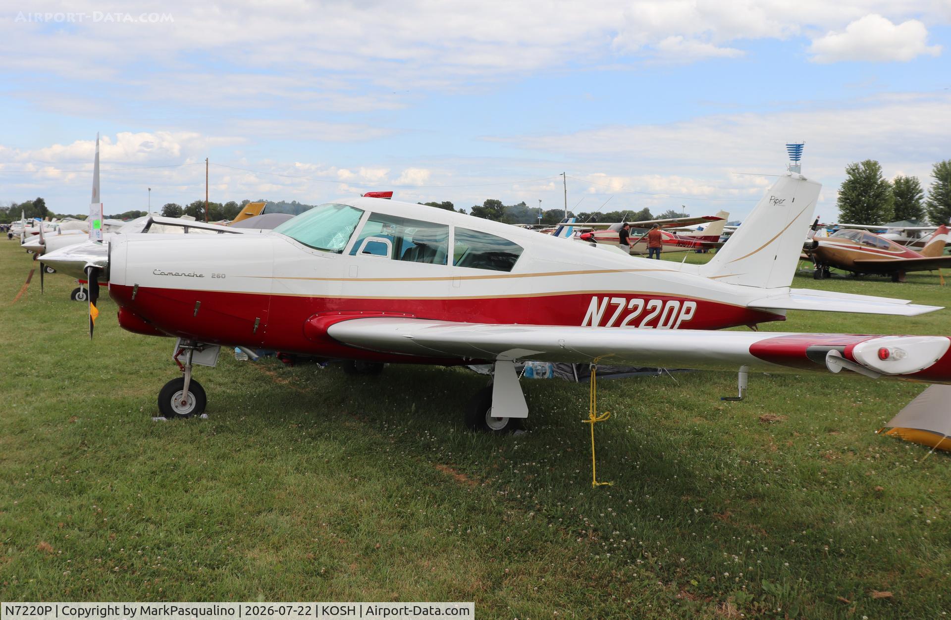 Aircraft N7220P, 1960 Piper PA-24-250 Comanche, c/n 24-2392, Piper PA-24-250, at KOSH, photo by MarkPasqualino