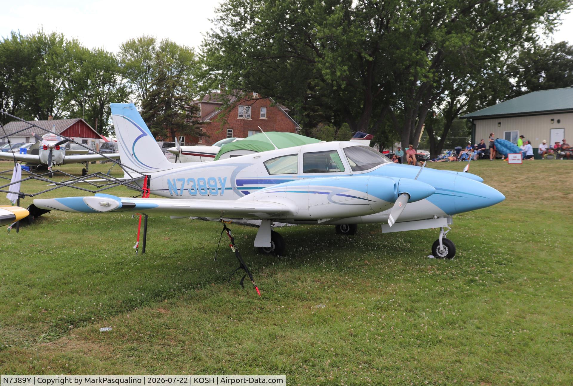 Aircraft N7389Y, 1964 Piper PA-30 Twin Comanche, c/n 30-444, Piper PA-30, at KOSH, photo by MarkPasqualino