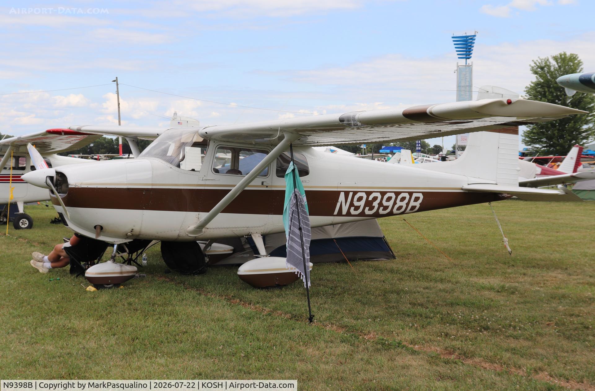 Aircraft N9398B, 1958 Cessna 175 Skylark, c/n 55198, Cessna 175, at KOSH, photo by MarkPasqualino