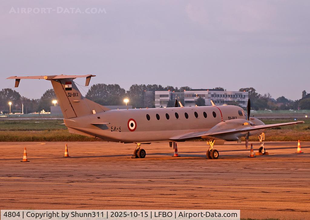 Aircraft 4804, 1987 Beech 1900C, c/n UC-16, Parked at the General Aviation area..., at LFBO, photo by Shunn311