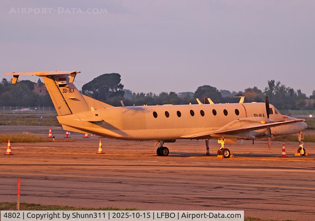 Aircraft 4802, 1988 Beech 1900C, c/n UC-33, Parked at the General Aviation area..., at LFBO, photo by Shunn311