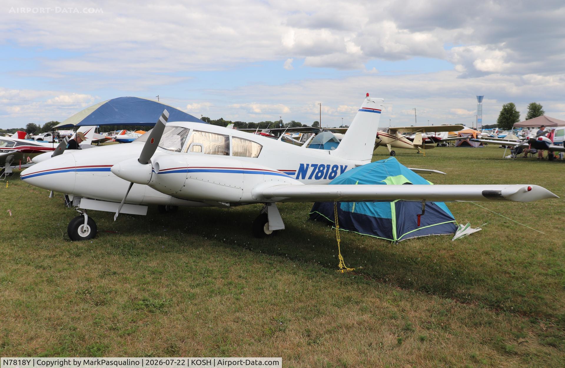 Aircraft N7818Y, 1965 Piper PA-30 Twin Comanche, c/n 30-895, Piper PA-30, at KOSH, photo by MarkPasqualino